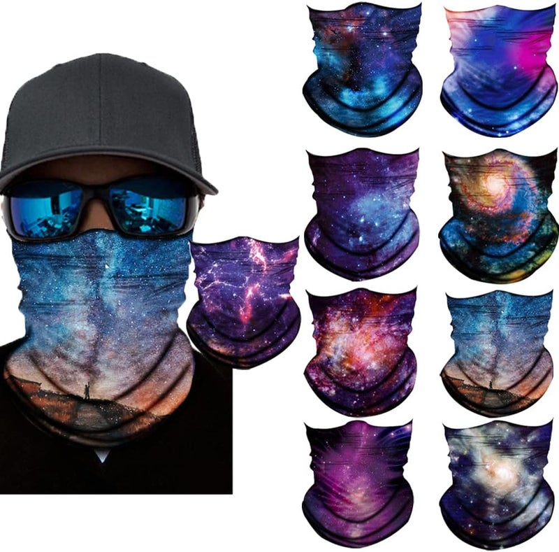 SIDAZON Neck Gaiter Mask,UV Protection Bandana Gator Face Cover Covering Mask,Tube Scarf,Neck Warmer Balaclava,Headband - Image 1
